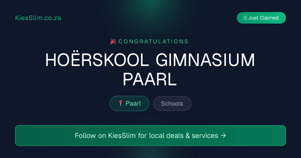 HOËRSKOOL GIMNASIUM PAARL