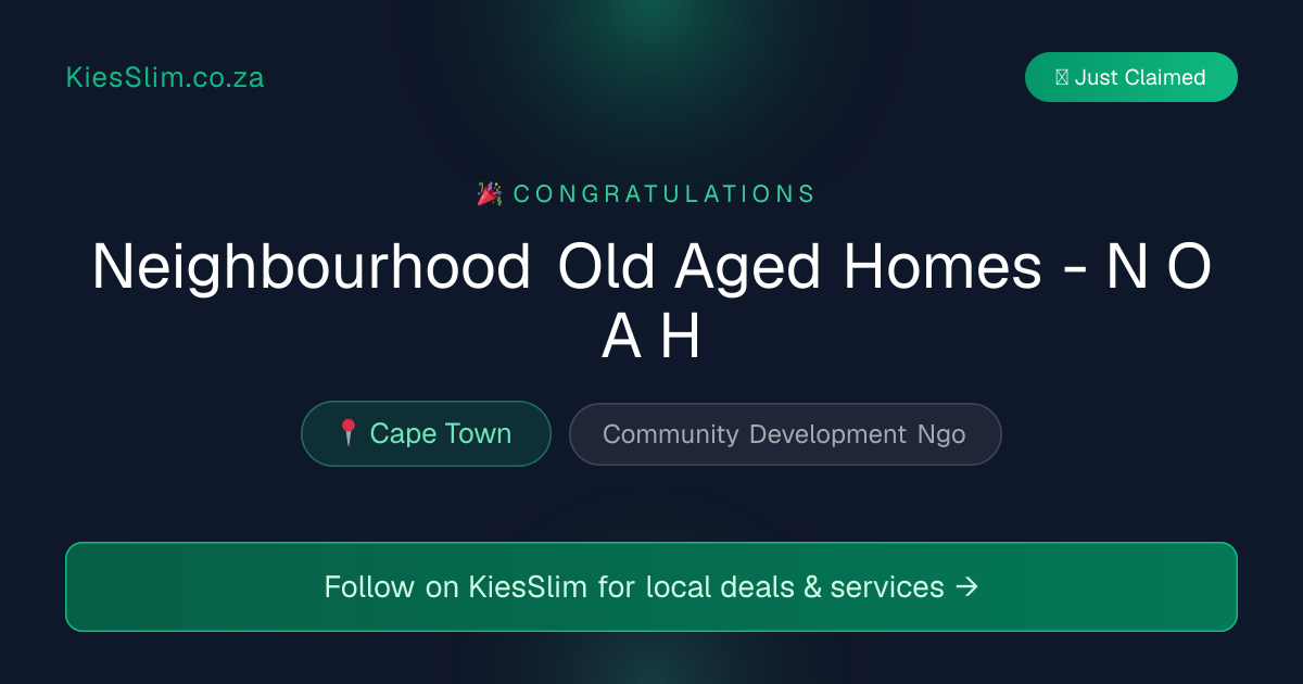 Neighbourhood Old Aged Homes - N O A H