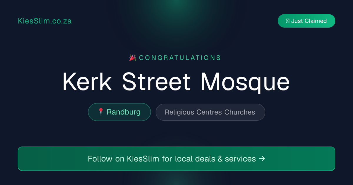 Kerk Street Mosque