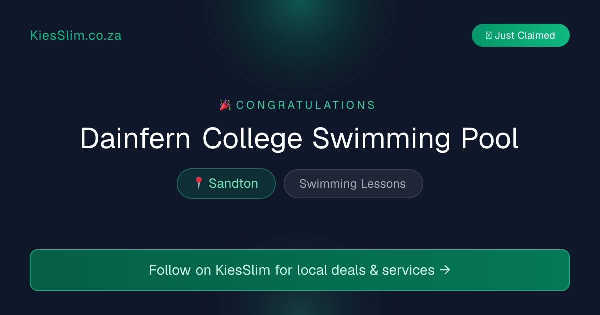 Dainfern College Swimming Pool
