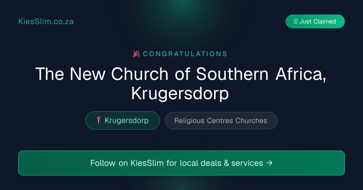 The New Church of Southern Africa, Krugersdorp
