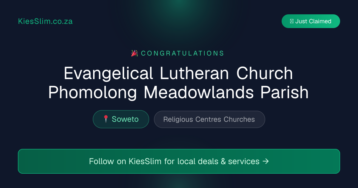 Evangelical Lutheran Church Phomolong Meadowlands Parish