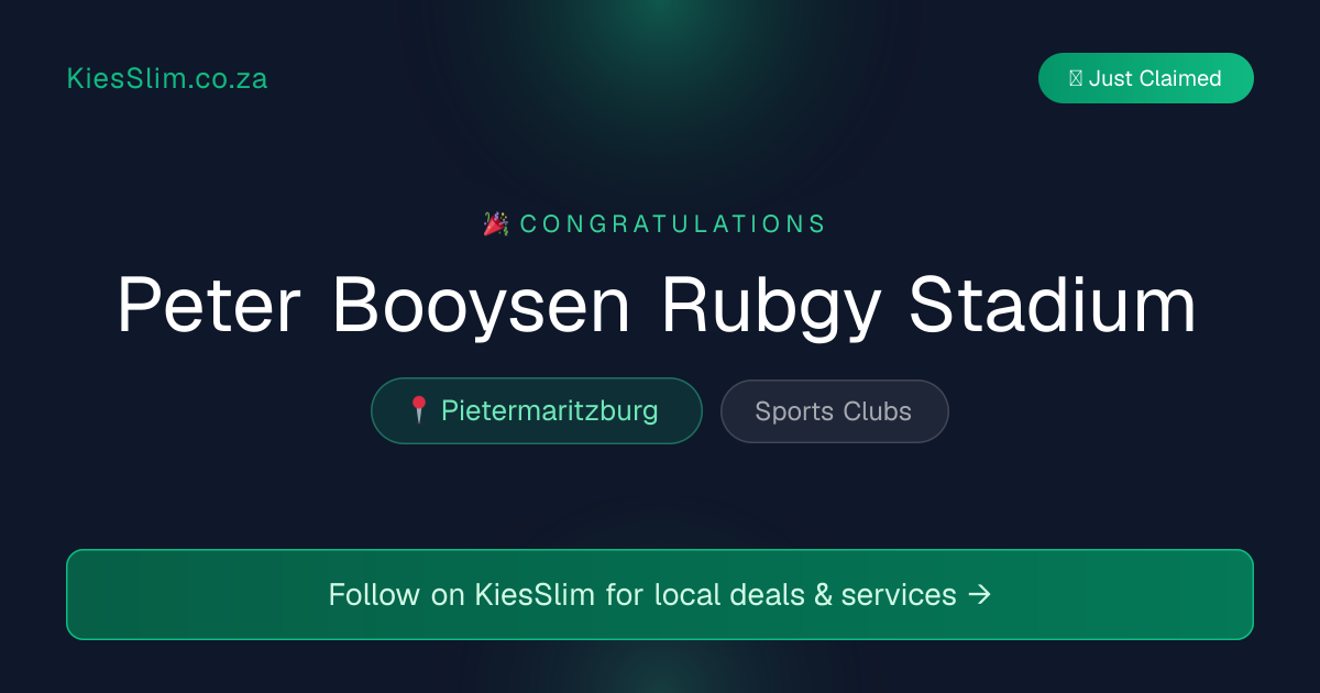 Peter Booysen Rubgy Stadium