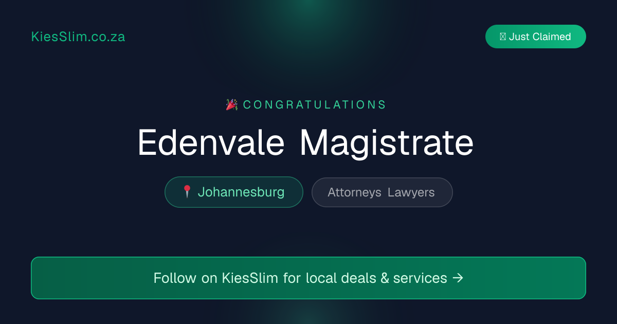 Edenvale Magistrate