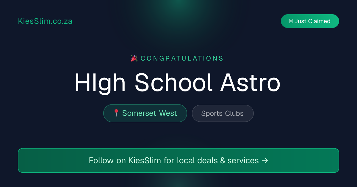 HIgh School Astro