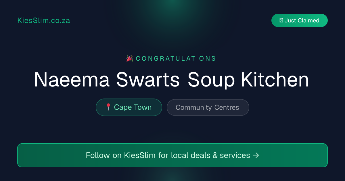 Naeema Swarts Soup Kitchen