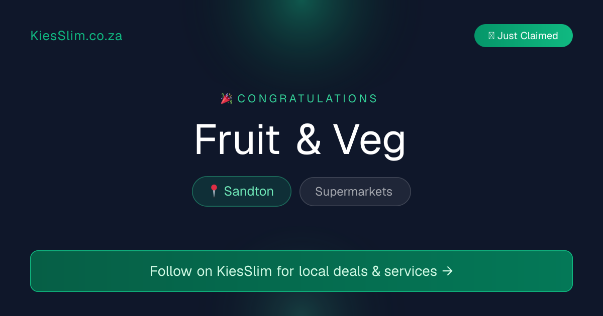 Fruit & Veg