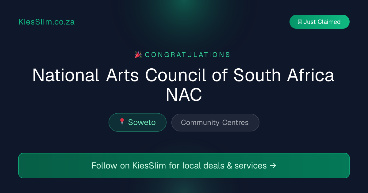 National Arts Council of South Africa NAC