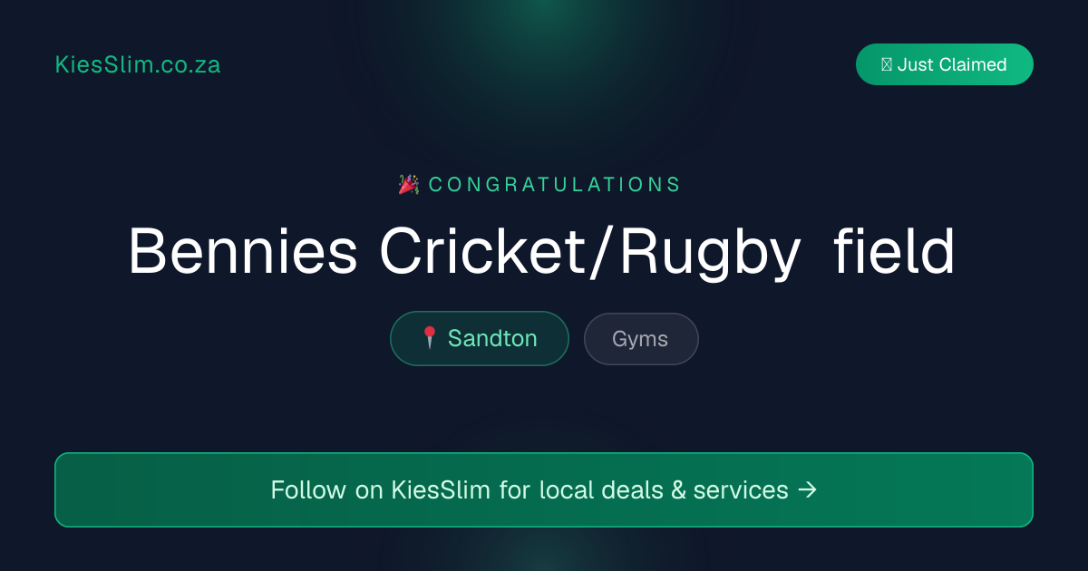 Bennies Cricket/Rugby field