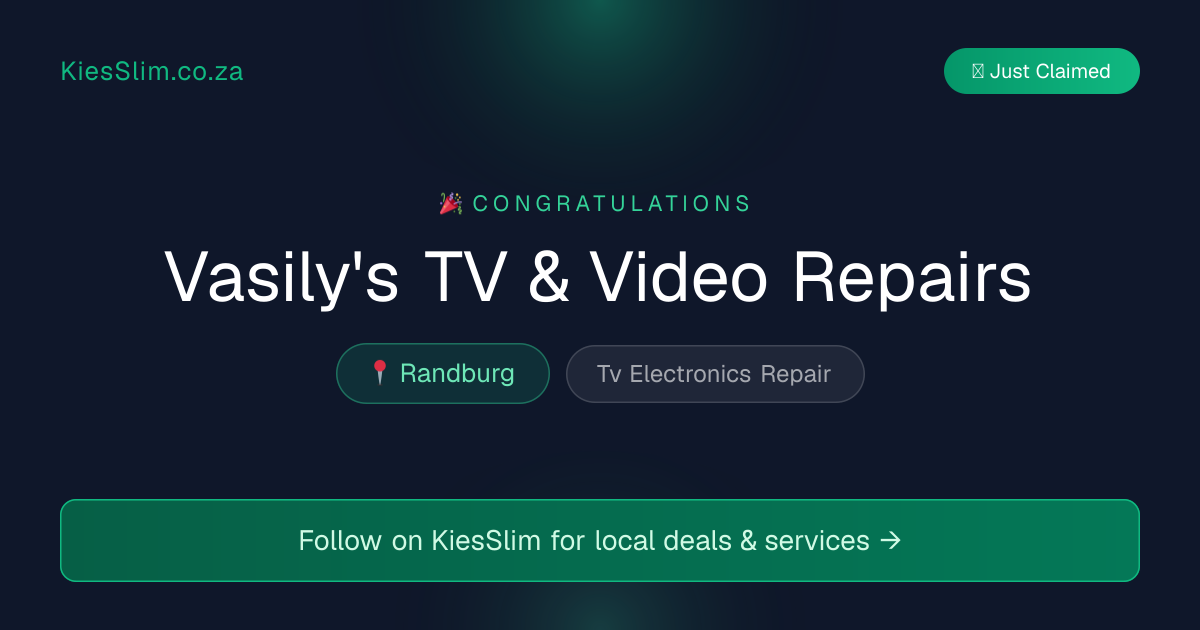 Vasily's TV & Video Repairs