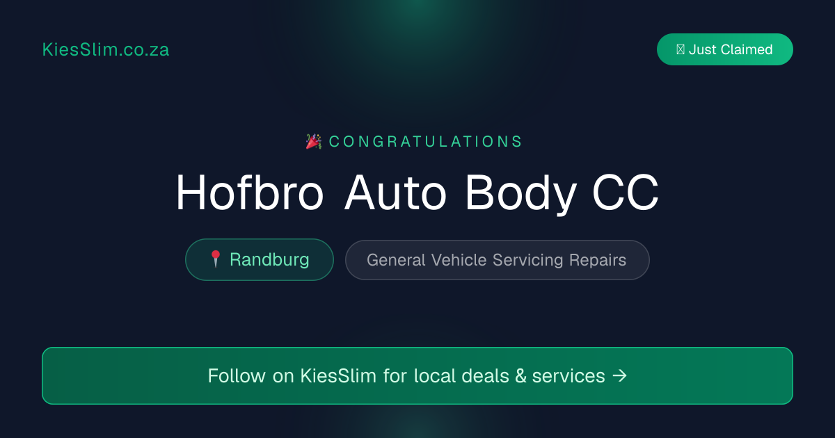 Hofbro Auto Body CC