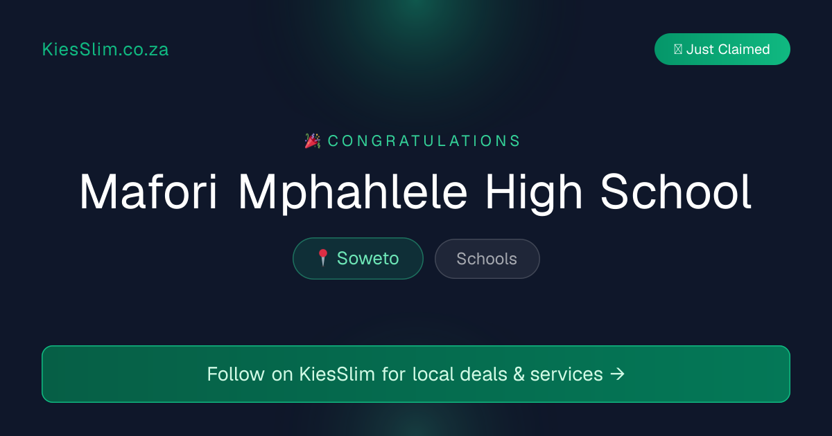 Mafori Mphahlele High School