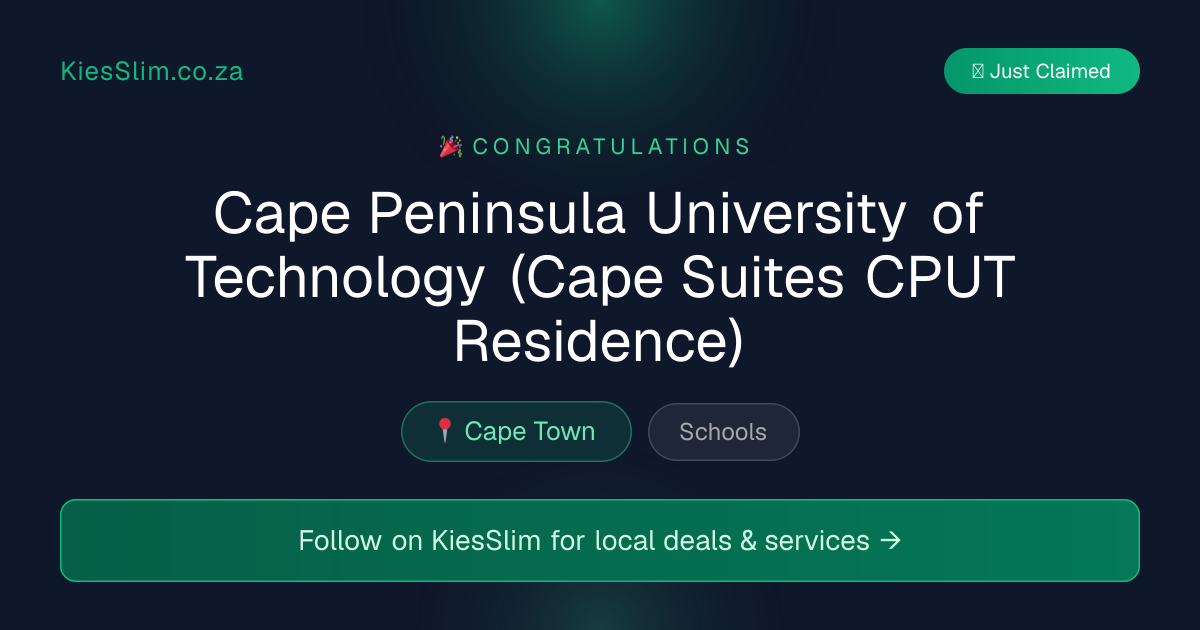 Cape Peninsula University of Technology (Cape Suites CPUT Residence)