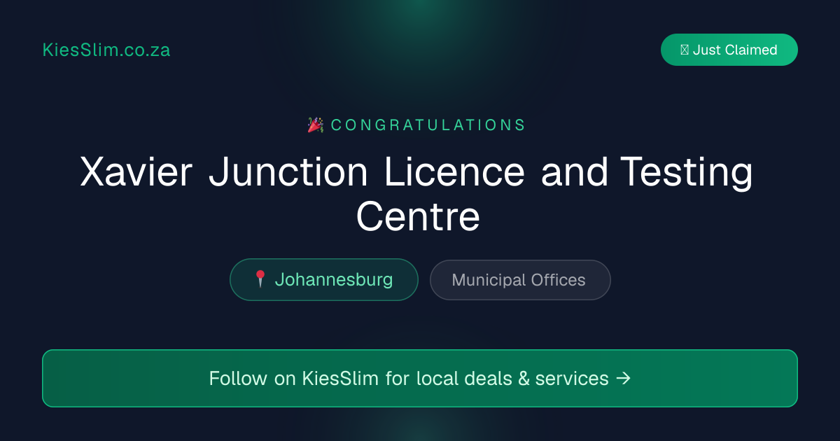 Xavier Junction Licence and Testing Centre