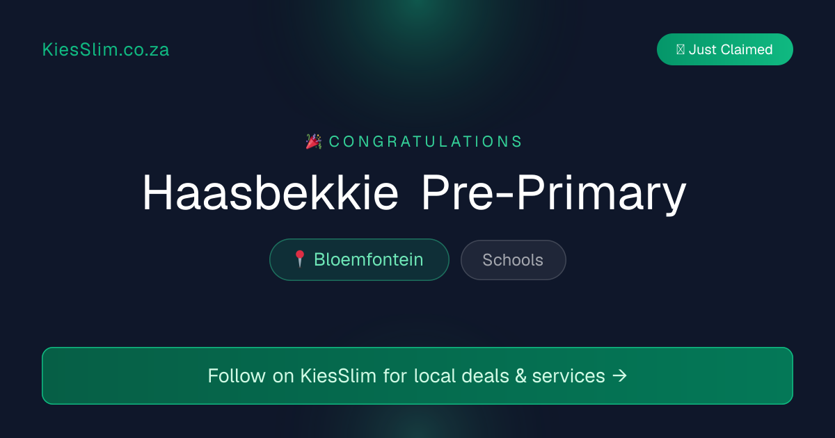 Haasbekkie Pre-Primary