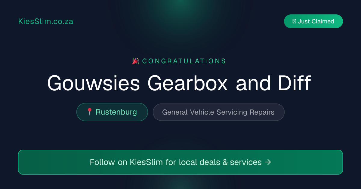 Gouwsies Gearbox and Diff