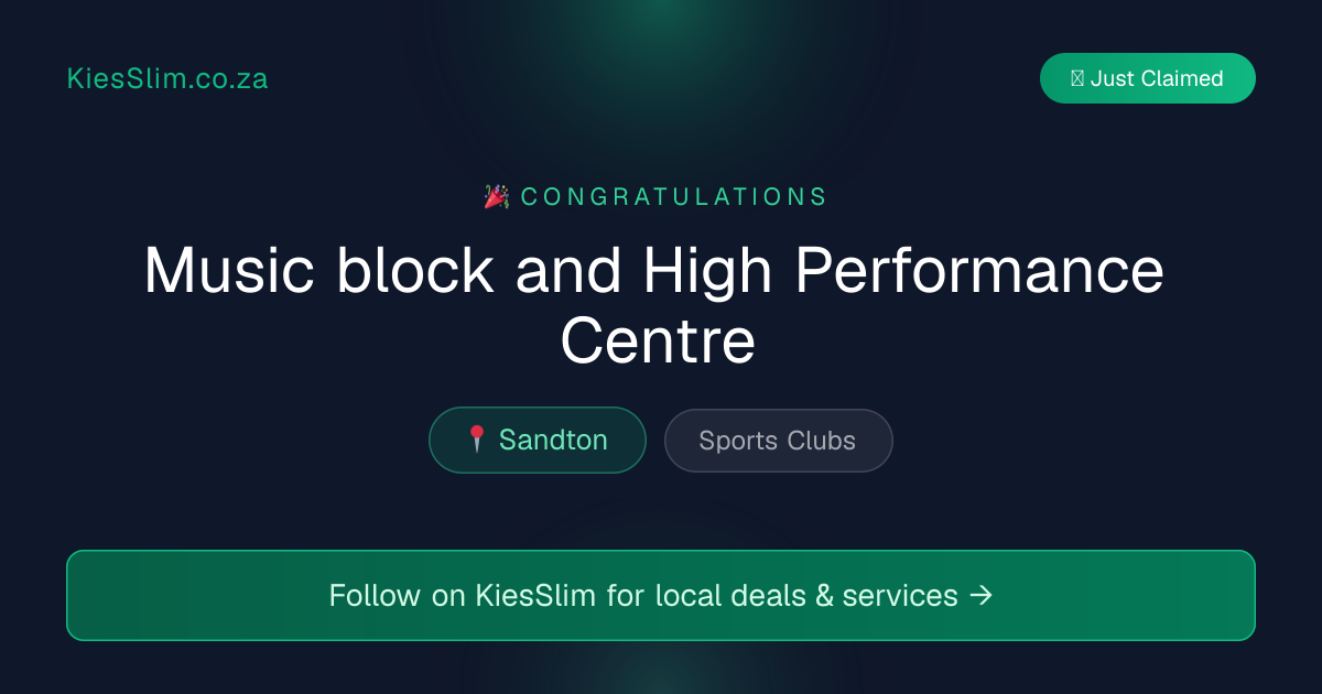 Music block and High Performance Centre