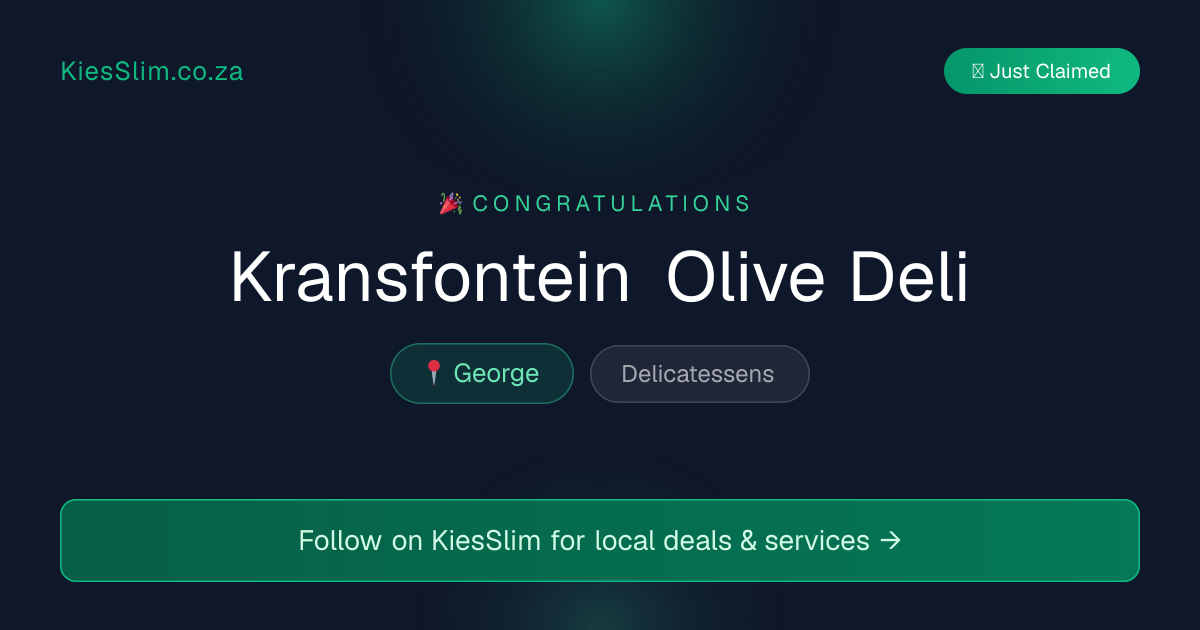 Kransfontein Olive Deli