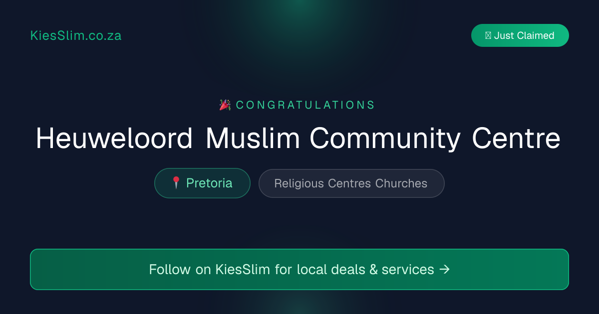 Heuweloord Muslim Community Centre