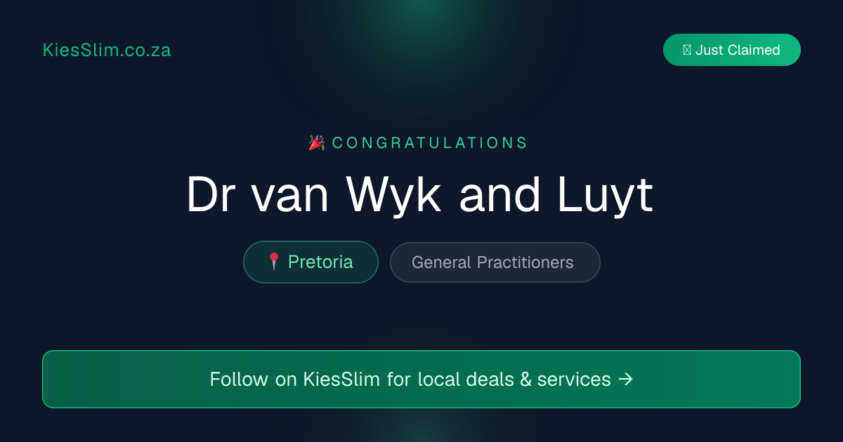Dr van Wyk and Luyt