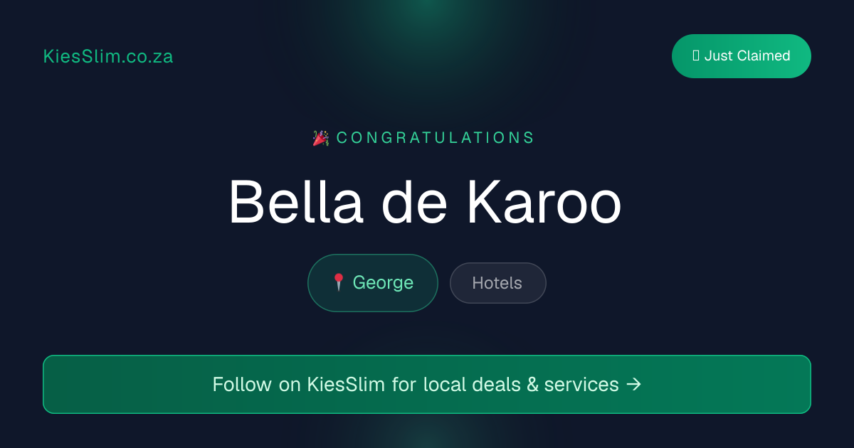 Bella de Karoo