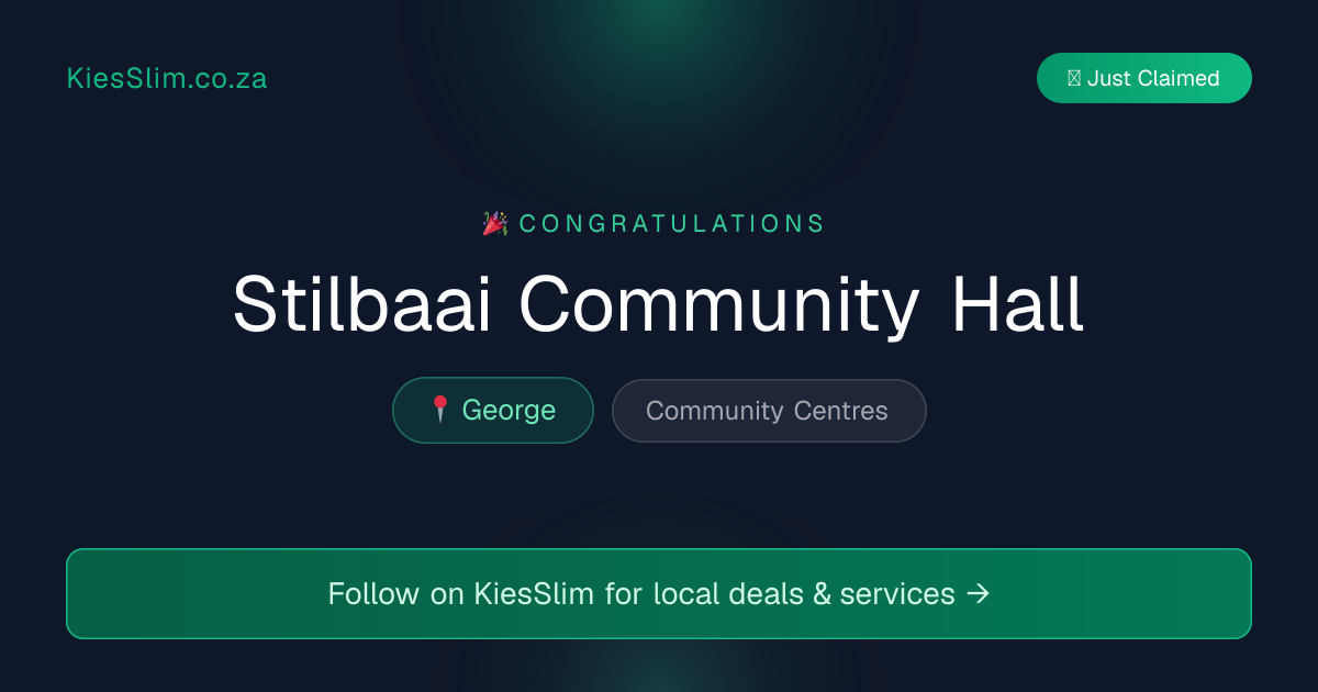 Stilbaai Community Hall