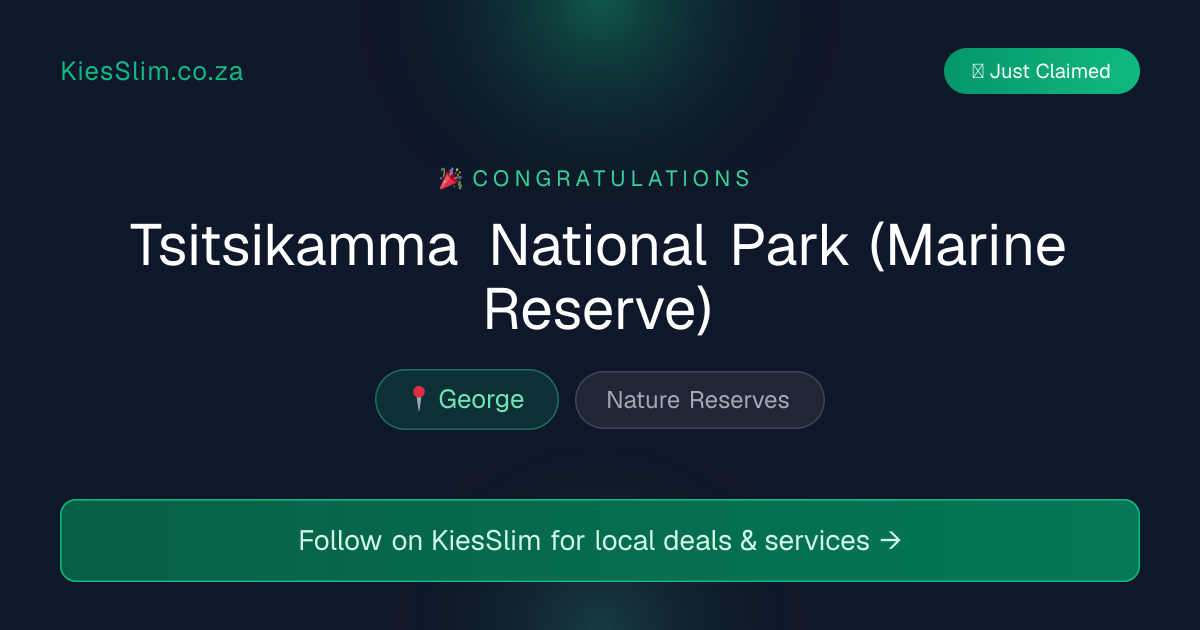 Tsitsikamma National Park (Marine Reserve)