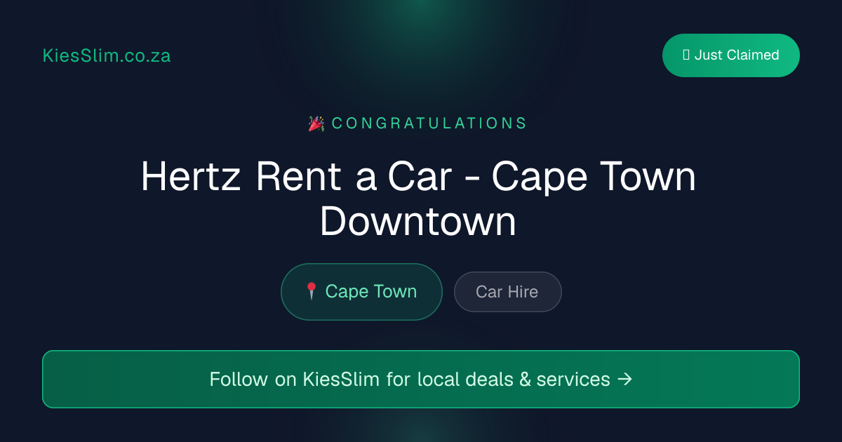 Hertz Rent a Car - Cape Town Downtown