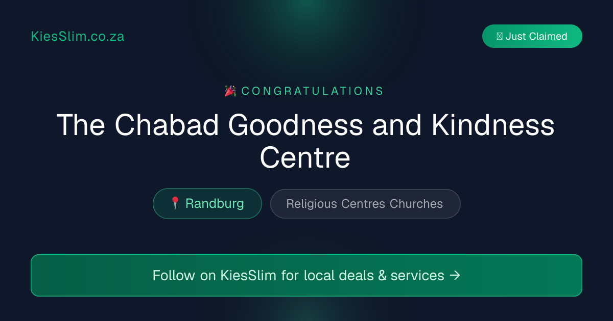The Chabad Goodness and Kindness Centre