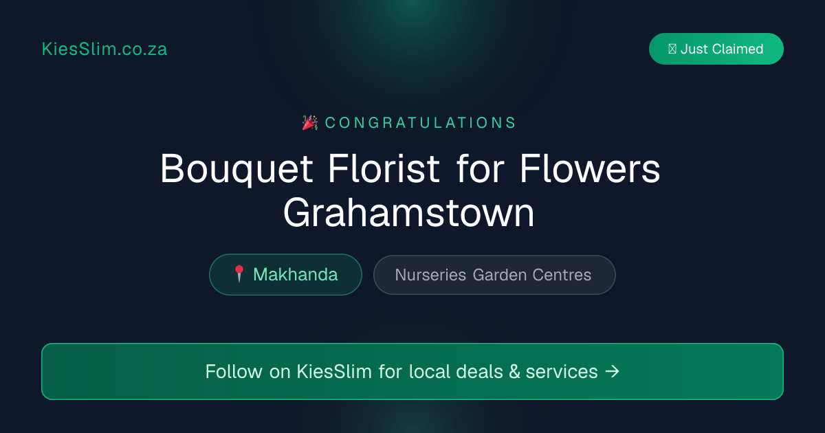Bouquet Florist for Flowers Grahamstown