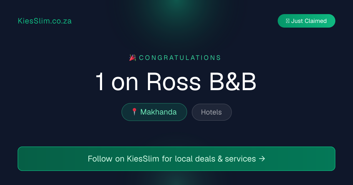 1 on Ross B&B