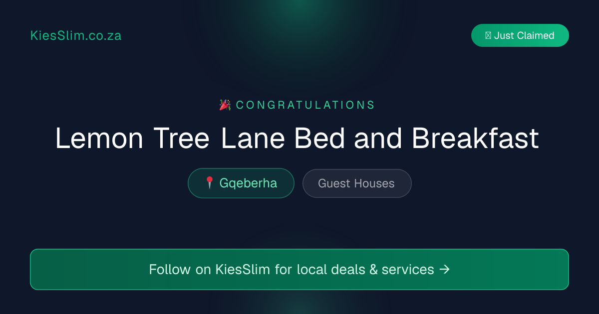 Lemon Tree Lane Bed and Breakfast