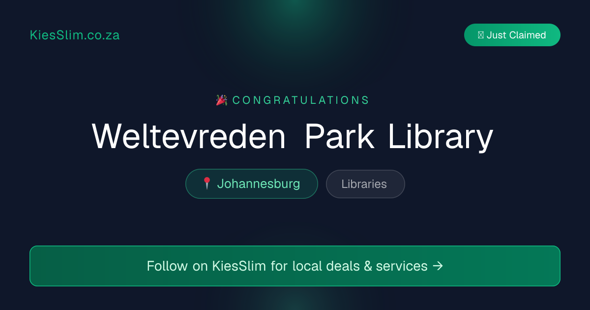 Weltevreden Park Library