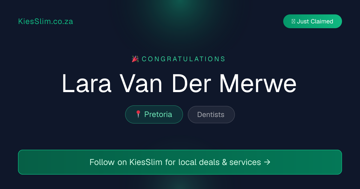 Lara Van Der Merwe