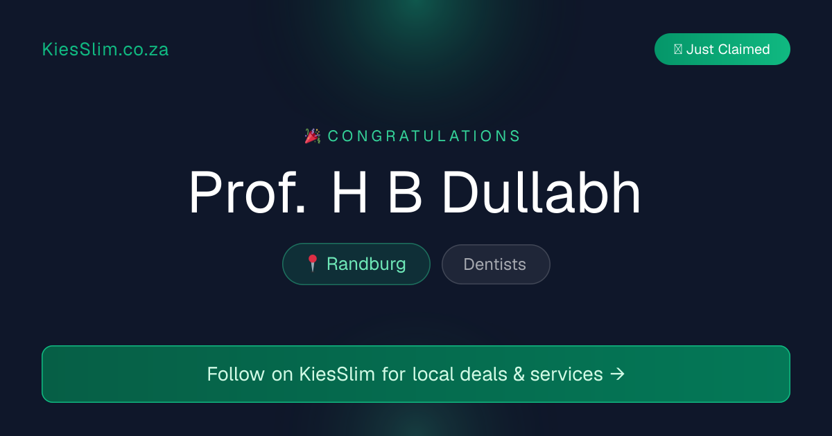 Prof. H B Dullabh