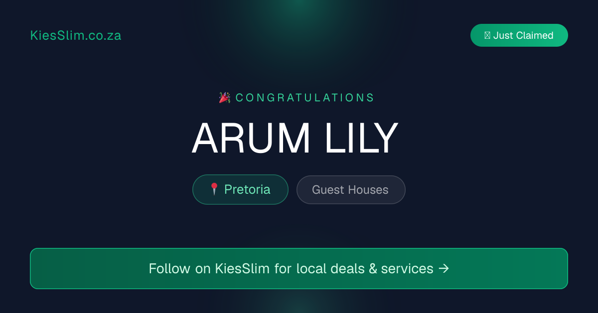 ARUM LILY
