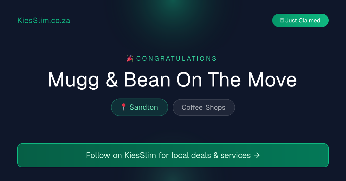 Mugg & Bean On The Move