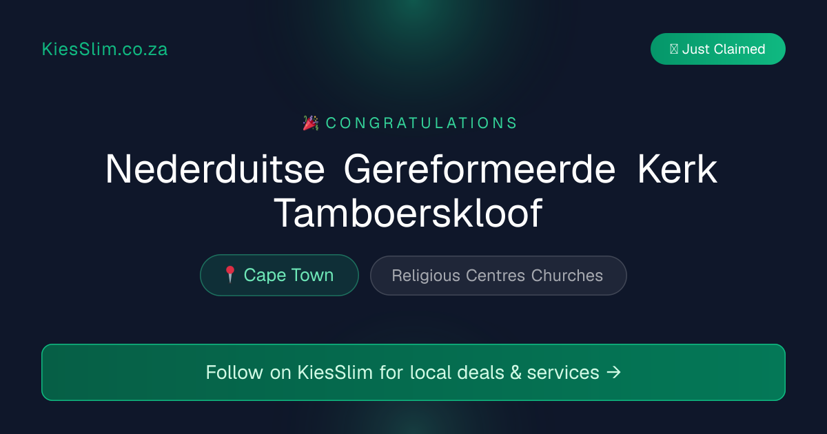 Nederduitse Gereformeerde Kerk Tamboerskloof