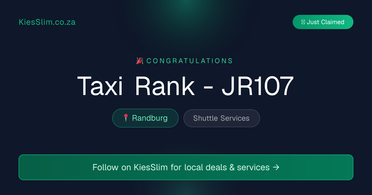 Taxi Rank - JR107