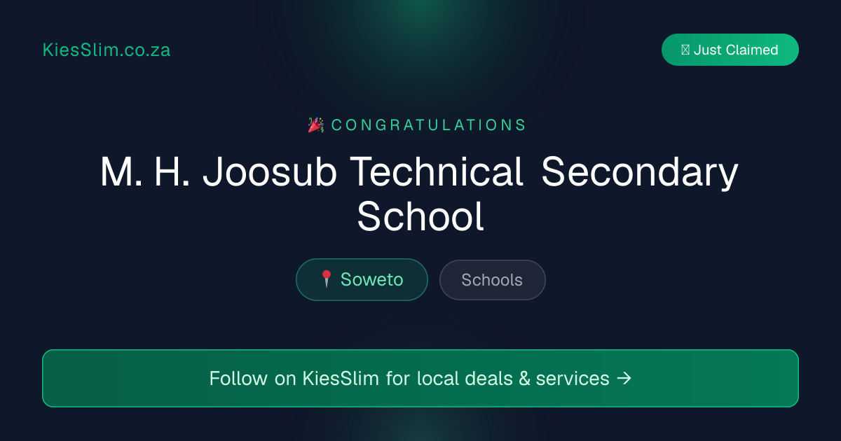 M. H. Joosub Technical Secondary School