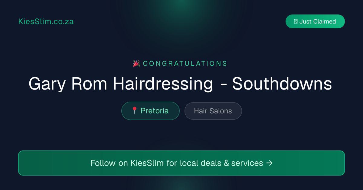 Gary Rom Hairdressing - Southdowns