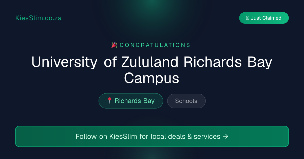 University of Zululand Richards Bay Campus