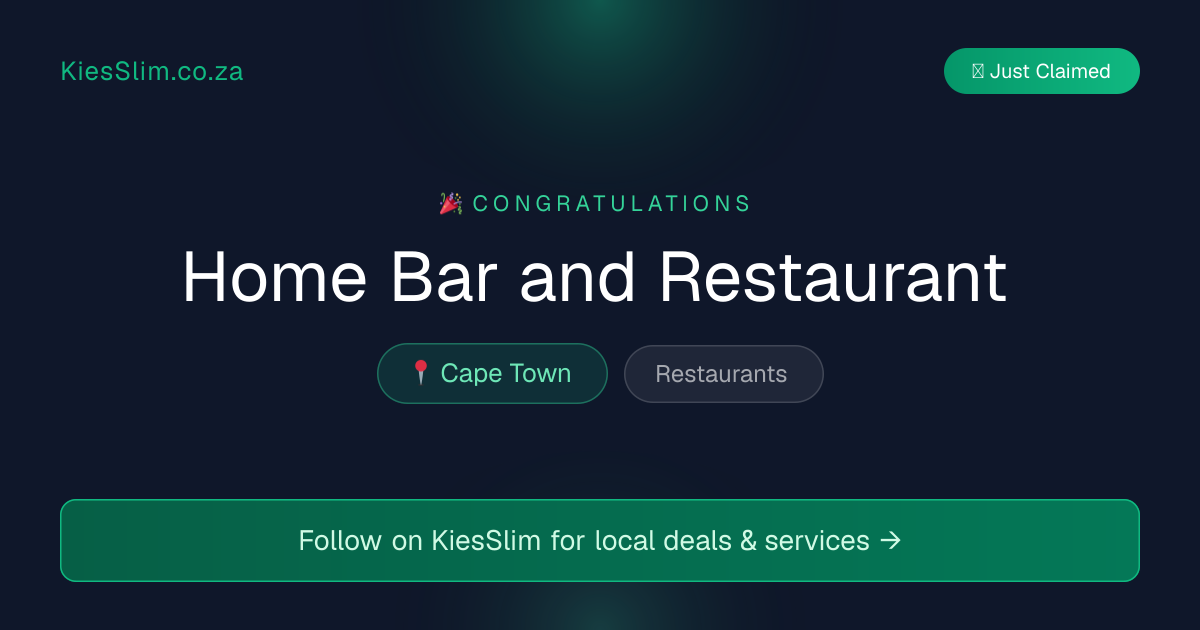 Home Bar and Restaurant