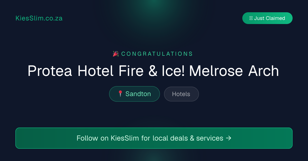 Protea Hotel Fire & Ice! Melrose Arch