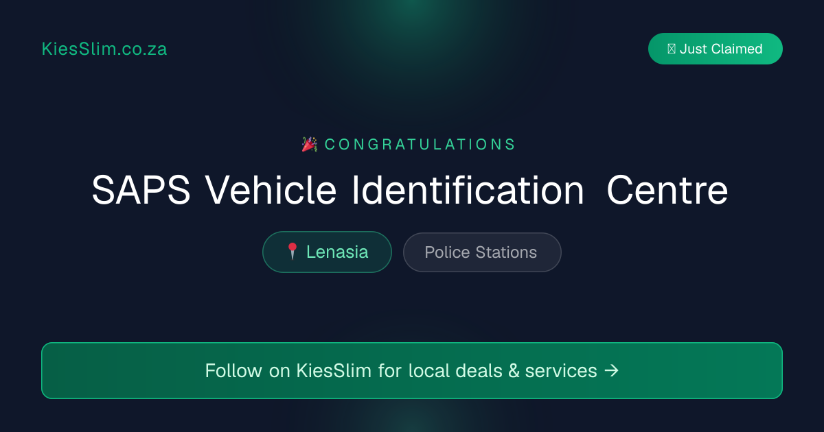 SAPS Vehicle Identification Centre