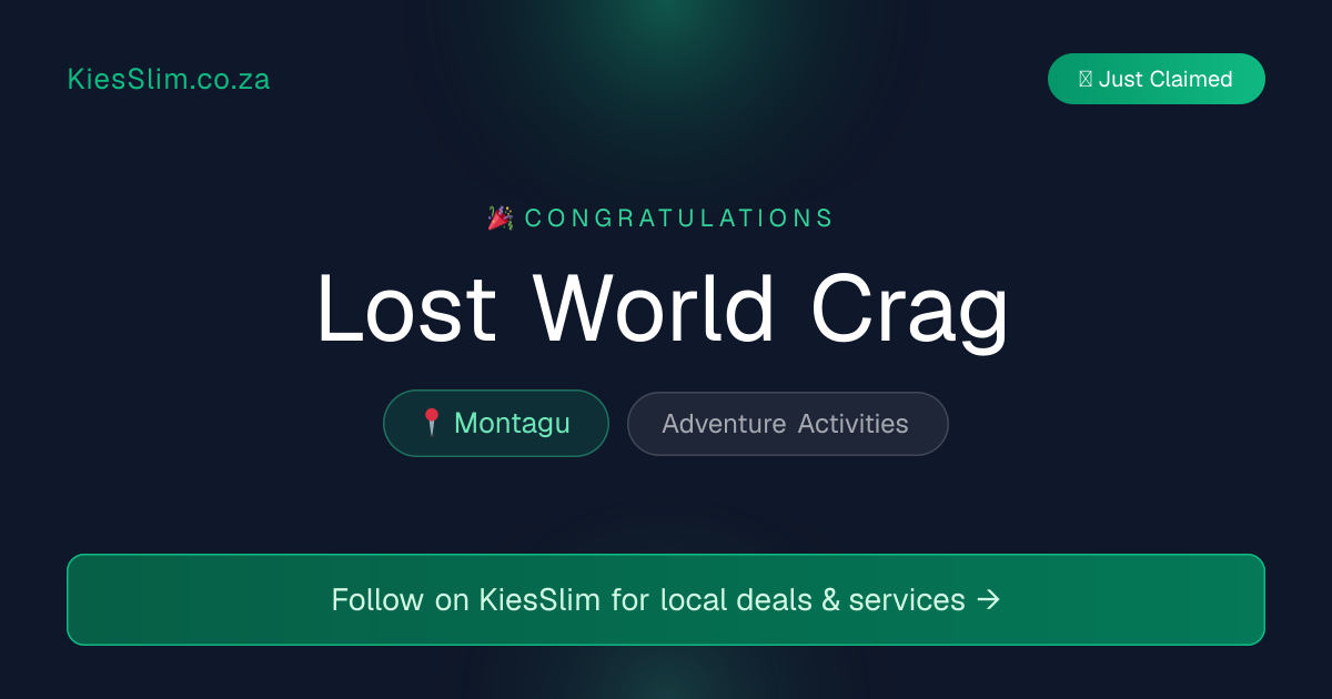 Lost World Crag