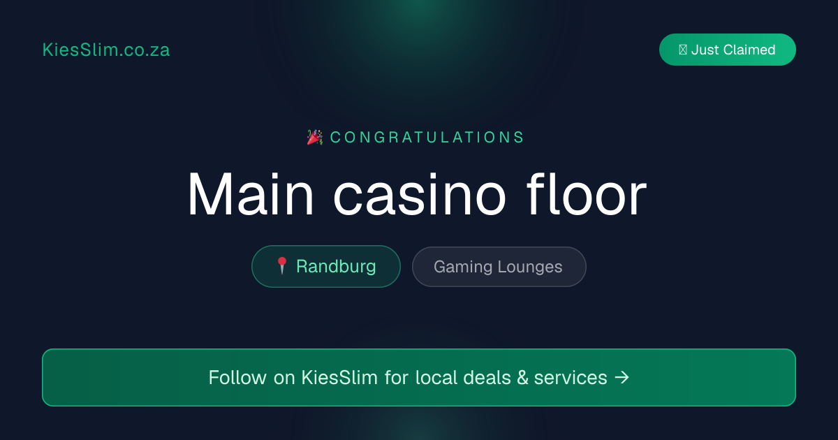 Main casino floor