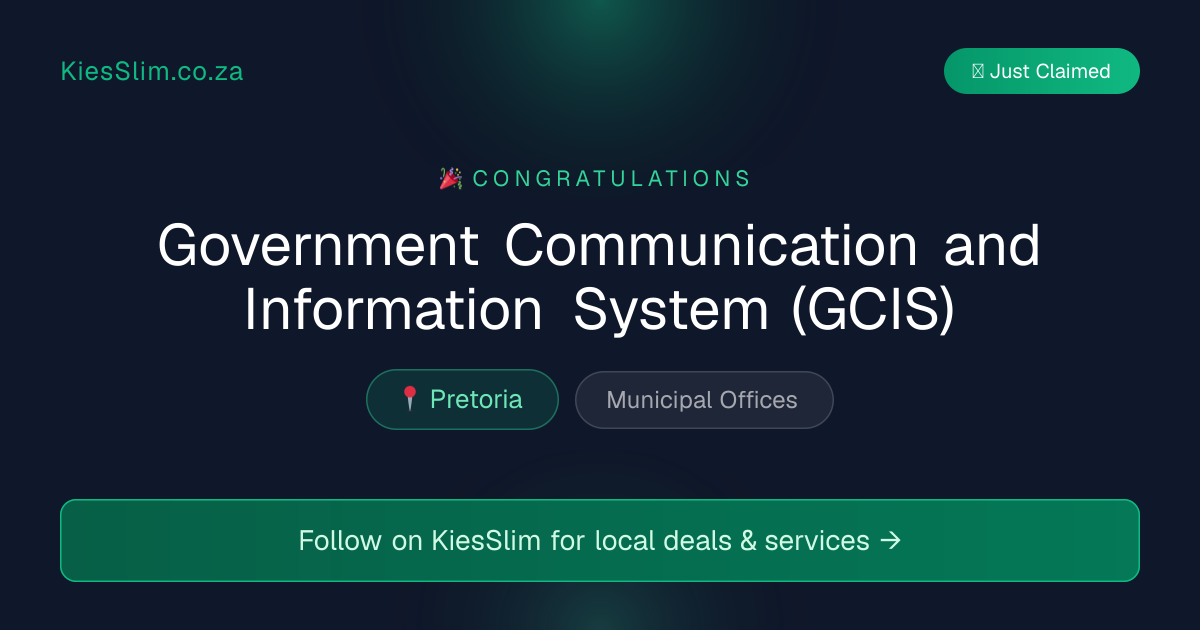 Government Communication and Information System (GCIS)