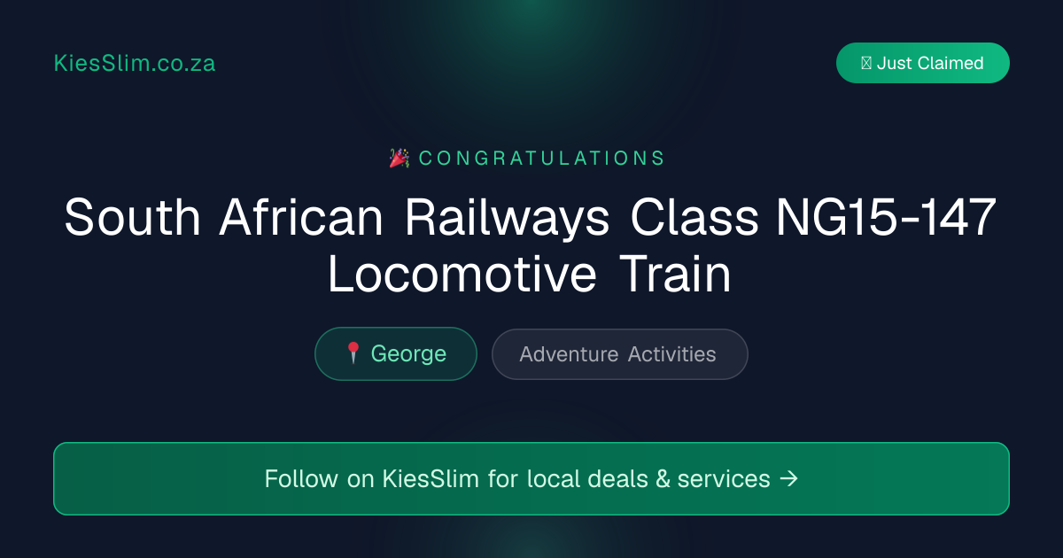South African Railways Class NG15-147 Locomotive Train