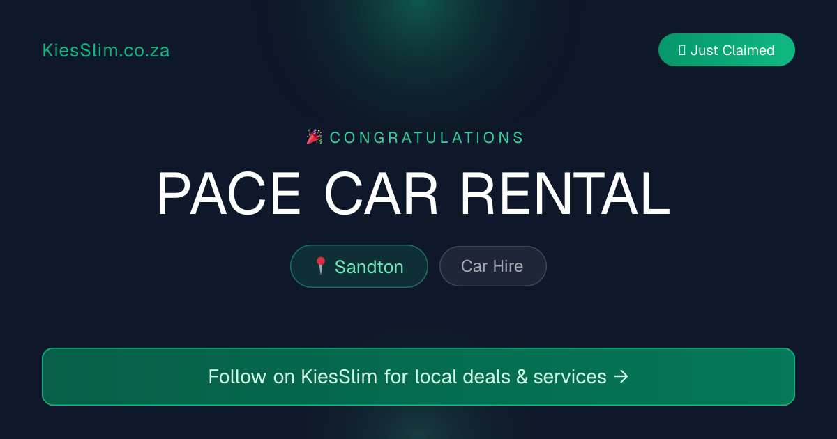 PACE CAR RENTAL